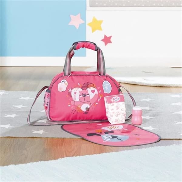 BABY BORN skötväska - ZAPF CREATION - Skötväska - Rosa - För 36 och 43 cm dockor