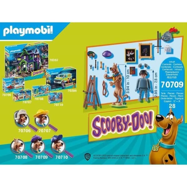 PLAYMOBIL - 70709 - SCOOBY-DOO med Dark Knight - Scooby Doo-licens - Brun - Tjej - 5 år och uppåt