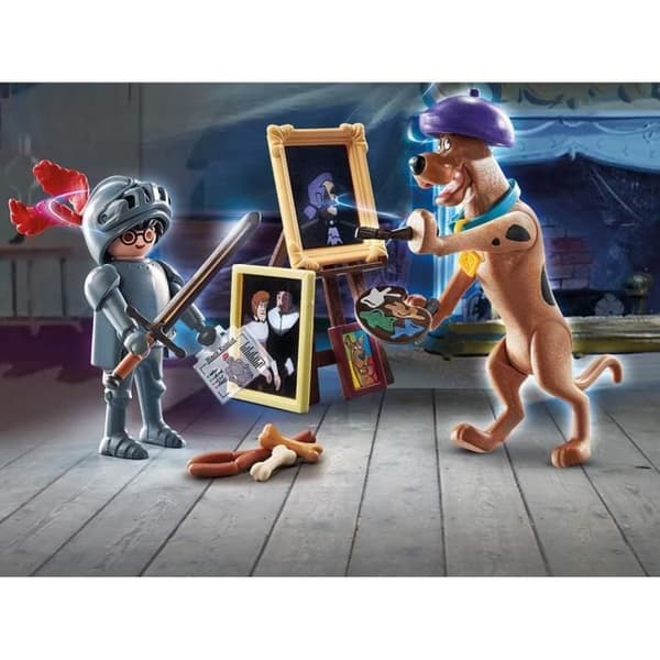 PLAYMOBIL - 70709 - SCOOBY-DOO med Dark Knight - Scooby Doo-licens - Brun - Tjej - 5 år och uppåt