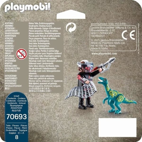PLAYMOBIL - 70693 - Velociraptor Poacher Duo - Dino Rise - 8 delar - Barn