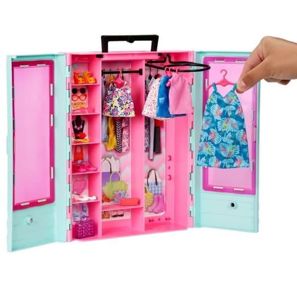 Barbie Garderob - MATTEL - HKR92 - Kläder och accessoarer - Rosa och Blå