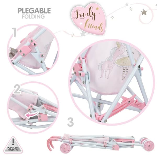 Stol til Dukker Colorbaby Adventure 28 x 56 x 42 cm 12 enheder