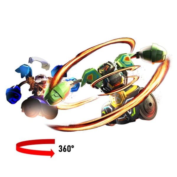 Stridsrobot - SILVERLIT - Kombat Tornado - Destruktionskapacitet - 360° attack - Set med 2 robotar