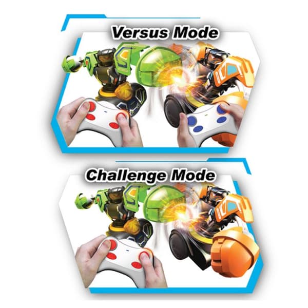 Stridsrobot - SILVERLIT - Kombat Tornado - Destruktionskapacitet - 360° attack - Set med 2 robotar