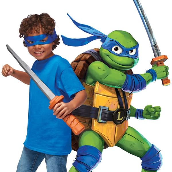 Tortuga Ninja, Stridsvapen, med tillbehör inkluderade, Modell Leonardo, För barn från 4 år, TU8061