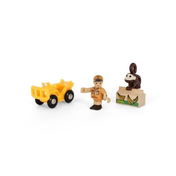 BRIO World träleksak - Safari Discovery Pouch - Blandat - Från 3 år