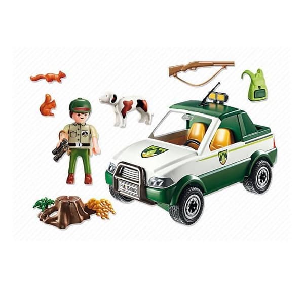 PLAYMOBIL - Skogsvaktare med pick-up - Country - La Maison Forestière - Blandat - 4 år