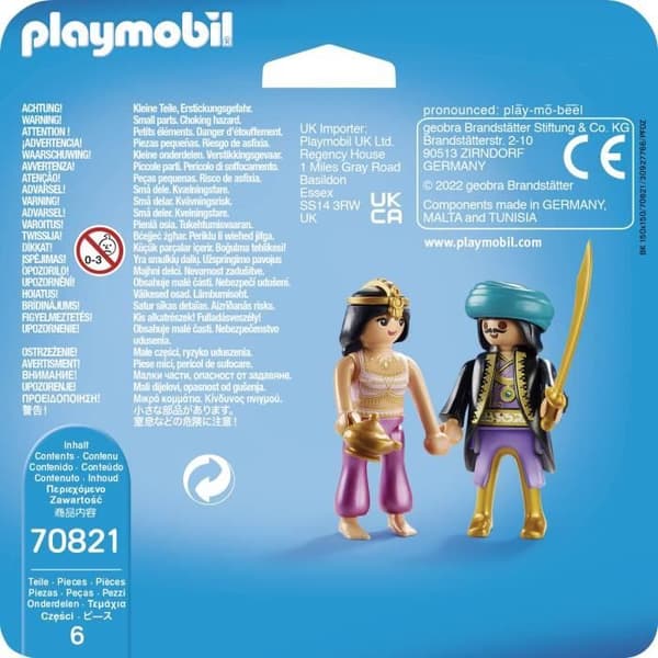 PLAYMOBIL - 70821 - Playmobil Duo - Orientaliskt par - Saber och magisk lampa