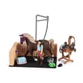 Miniatyrbild 2 av 6: Tvättbox för Emily och Luna hästar, schleich box med 19 element ingår inklusive 1 schleich häst, stabil figurbox