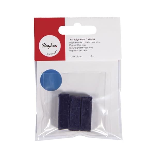 Färgpigment för vax - sct.-LS - Mörkblå - 1x1x2,9 cm - 3 stycken