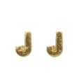 Miniatyrbild 2 av 2: Vaxbokstäver -J-, guld, 9mm, tab.-LS 2 st