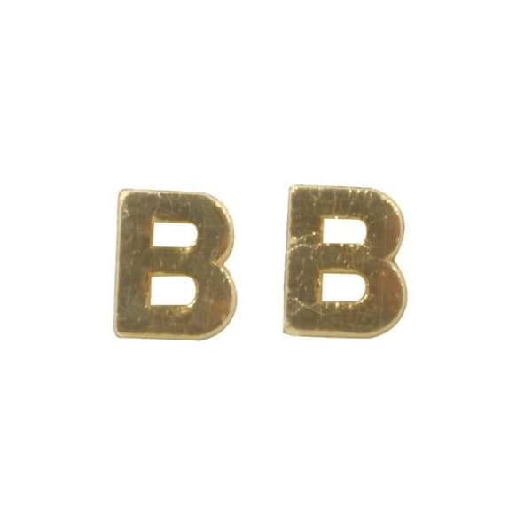 Vaxbokstäver -B-, guld, 9mm, tab.-LS 2 st