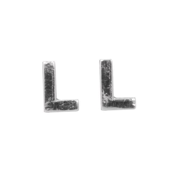 Vaxbokstäver -L-, silver, 9mm, tab.-LS 2 st