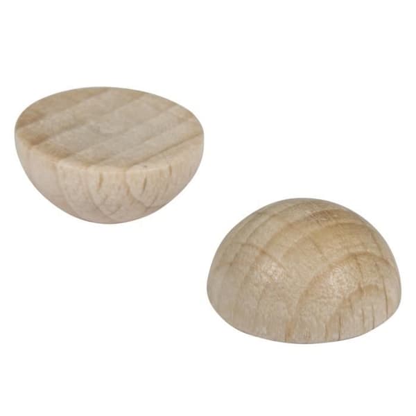 Halvboll i råträ, FSC 100%, 12mm, tab-bag 20 st