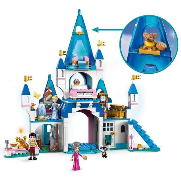 LEGO Disney Princess - Askungen och Prince Charming's Castle - Leksak från 5 år - 365 bitar