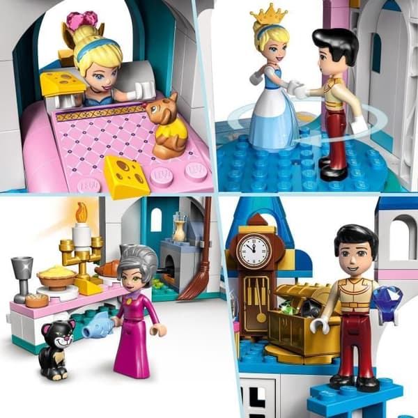 LEGO Disney Princess - Askungen och Prince Charming's Castle - Leksak från 5 år - 365 bitar