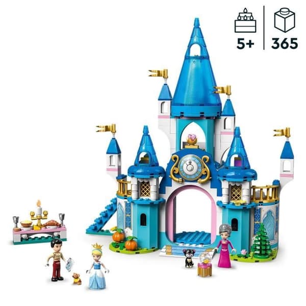 LEGO Disney Princess - Askungen och Prince Charming's Castle - Leksak från 5 år - 365 bitar