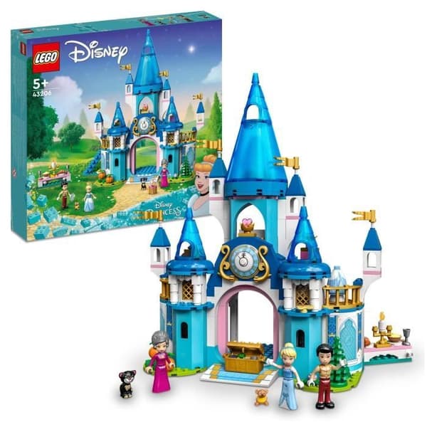 LEGO Disney Princess - Askungen och Prince Charming's Castle - Leksak från 5 år - 365 bitar