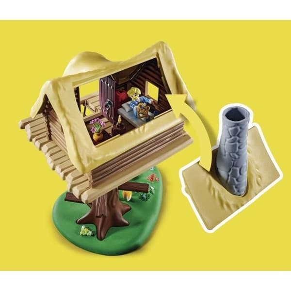 PLAYMOBIL 71016 Assurancetourix hyddan, Astérix, För barn och vuxna, 96 delar, Från 5 år