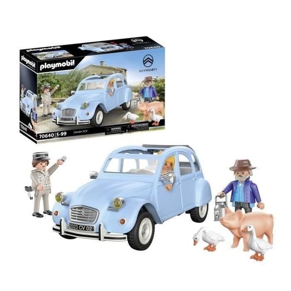 PLAYMOBIL 70640 Citroën 2 CV, Klassiska bilar, Samlarbil, Vuxen, 3 tecken