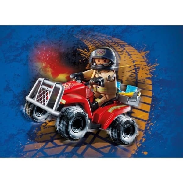 PLAYMOBIL 71090 Brandman och fyrhjuling, City Action, Brandmän, 20 stycken, från 4 år och uppåt