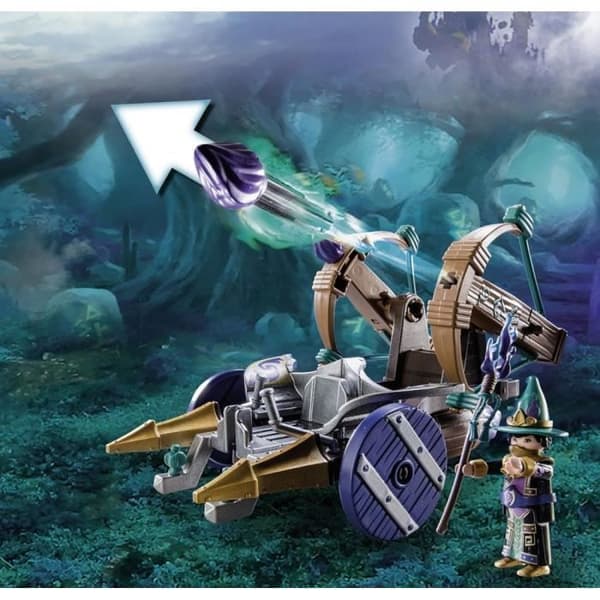 PLAYMOBIL - 70748 - Novelmore - Violet Vale - Katapultfordon för barn från 4 år och uppåt