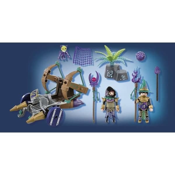 PLAYMOBIL - 70748 - Novelmore - Violet Vale - Katapultfordon för barn från 4 år och uppåt