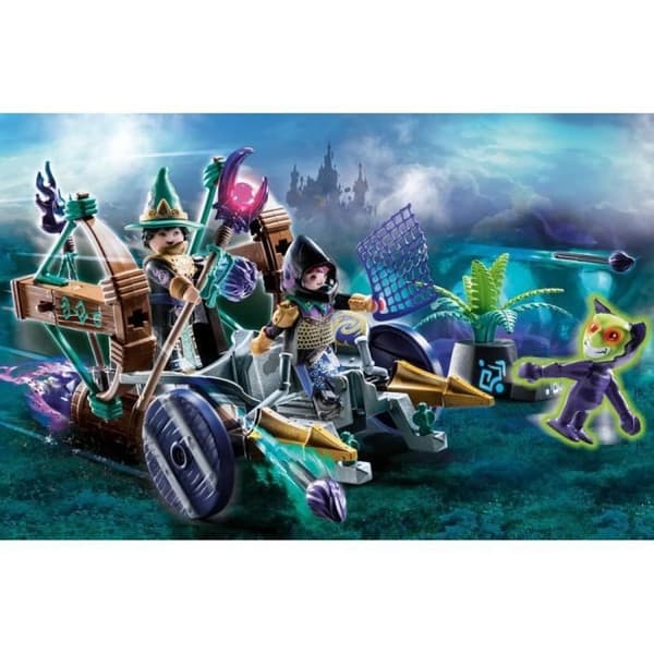 PLAYMOBIL - 70748 - Novelmore - Violet Vale - Katapultfordon för barn från 4 år och uppåt