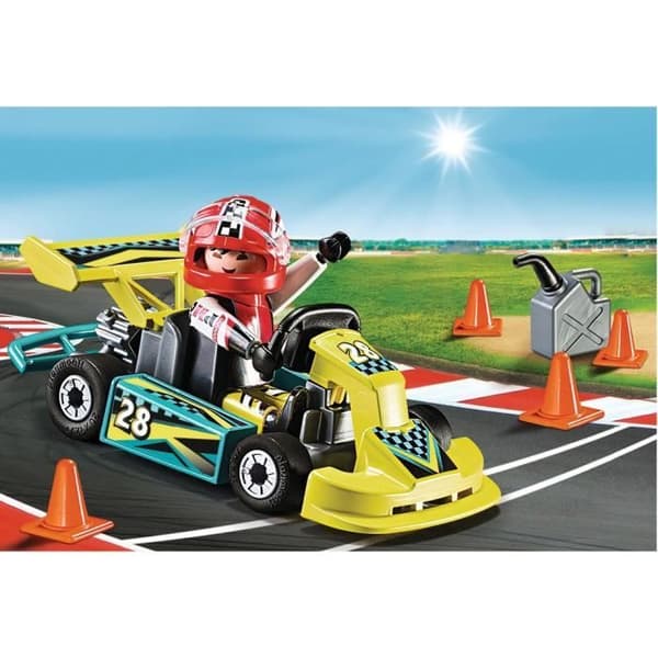 Playmobil 9322 Valisette Kartingpilot, City Life, Stuntshow, 29 delar, Från 4 år