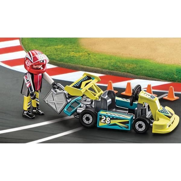 Playmobil 9322 Valisette Kartingpilot, City Life, Stuntshow, 29 delar, Från 4 år