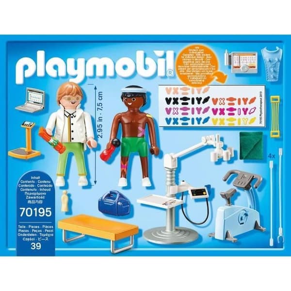 PLAYMOBIL - 70195 - City Life L'Hôpital - Fysioterapeutens kontor