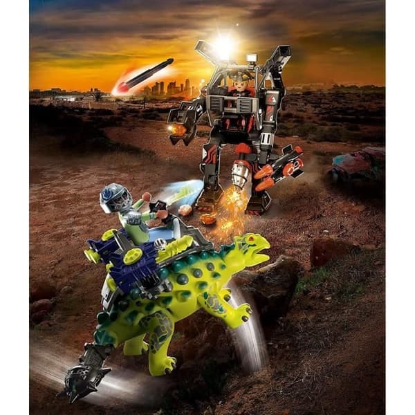 PLAYMOBIL - 70626 - Dino Rise - Saichania och robotsoldat - Blandat - 73 stycken