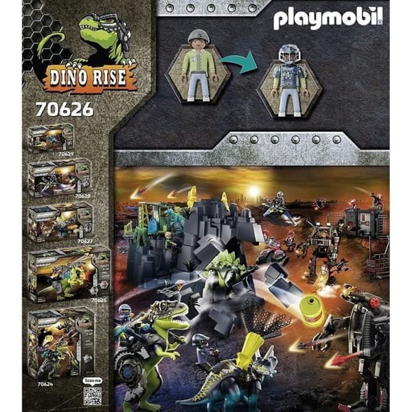 PLAYMOBIL - 70626 - Dino Rise - Saichania och robotsoldat - Blandat - 73 stycken