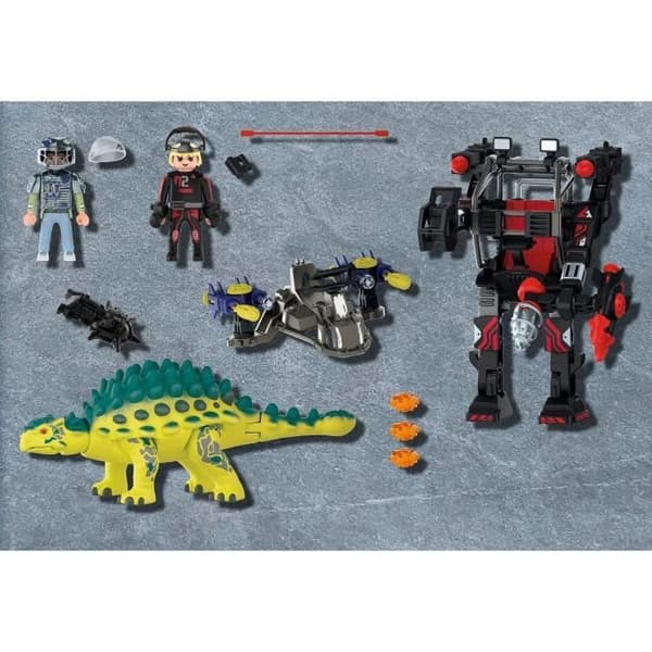 PLAYMOBIL - 70626 - Dino Rise - Saichania och robotsoldat - Blandat - 73 stycken