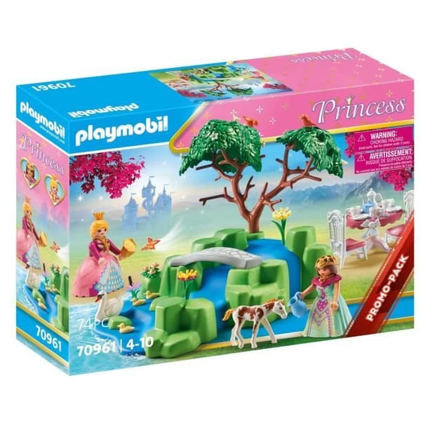 PLAYMOBIL - 70961 - Prinsessor - Royal Picnic - 74 delar - Vattenfall och tillbehör