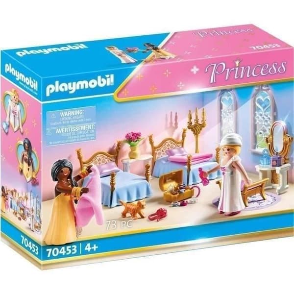 PLAYMOBIL 70453 Princess sovrum med toalettbord, Princesses, 73 delar, från 4 år och uppåt