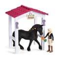 Miniatyrbild 6 av 7: Box med Tori och Princess, Förlängning för Schleich-stall med 26 element ingår inklusive 1 Schleich-häst, statyettlåda för