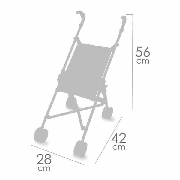 Lille Barnevogn til Dukker Decuevas Coco 48 cm 28 x 42 x 56 cm