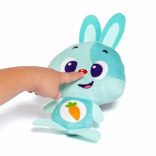 Bamse med Lyd Moltó Gusy luz Baby Bunny Turkisblå 7,5 cm