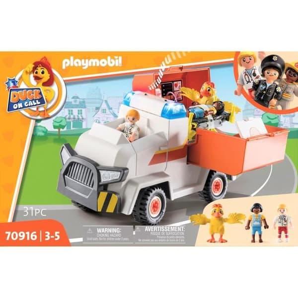 PLAYMOBIL - 70916 - DUCK ON CALL - Utryckningsfordon - Flerfärgad - Blandat - 31 stycken
