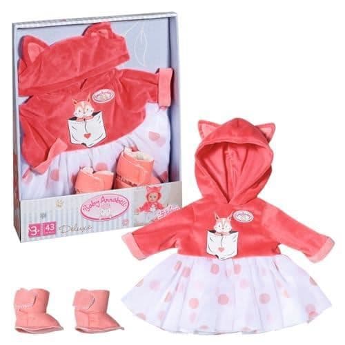 Tutu-set - ZAPF CREATION - Baby Annabell - Fluffig klänning - Tutu-kjol - Furry boots