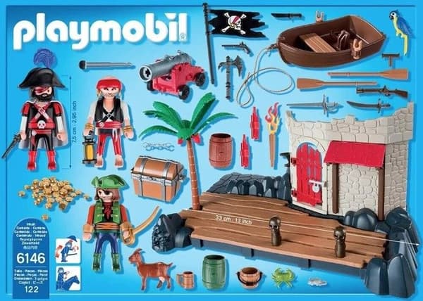 PLAYMOBIL 6146 Pirate Island Super Set