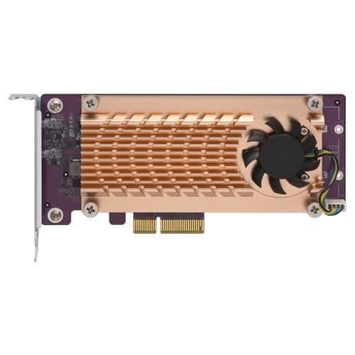 M.2 till PCI expressadapter - QNAP QM2-2P-244A - Blandat - Kopparfärg