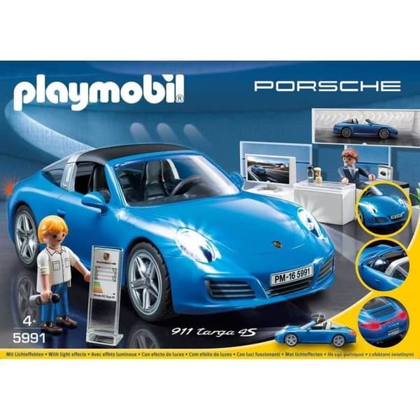 PLAYMOBIL 5991 - Sport & Action - Porsche 911 Targa 4S bil med ljuseffekter