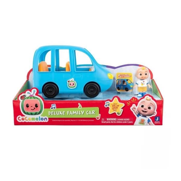 CoComelon Luxury Family Car med JJ-figur - spelar olika ljud och melodier