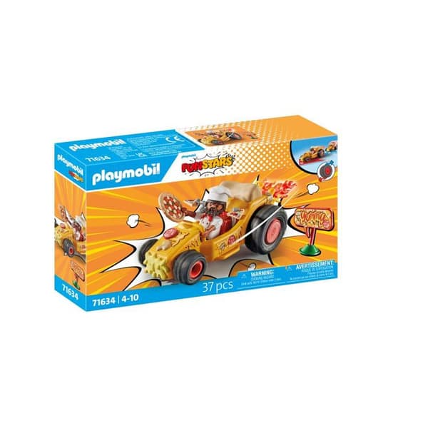 Playmobil 71634 - Pizzaiolo Kart - Infällbar motor - 1 karaktär - 36 tillbehör - Flerfärgad