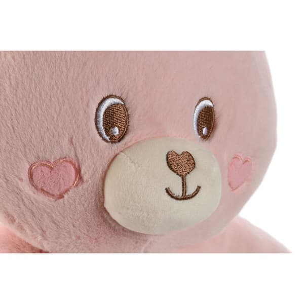 Bamse Home ESPRIT Brun Grå Pink Polyester Dyr 28 x 22 x 32 cm (4 enheder)