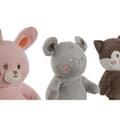 Miniatyrbillede 2 af 4: Bamse Home ESPRIT Brun Grå Pink Polyester Dyr 28 x 22 x 32 cm (4 enheder)