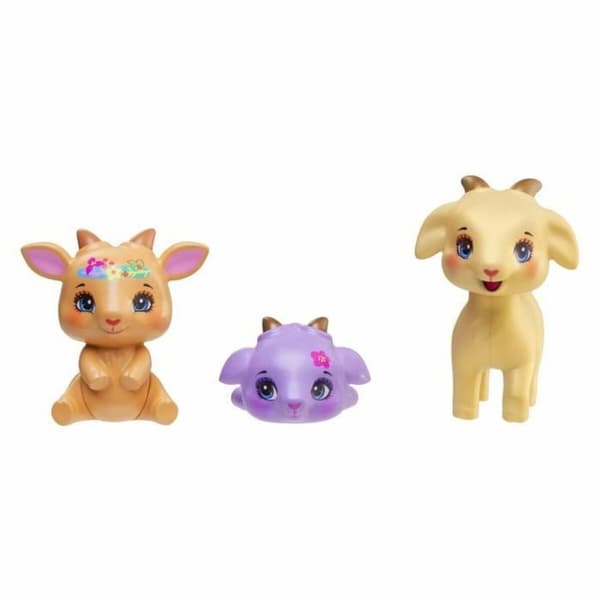 Babydukke med tilbehør Enchantimals Golita Goat Family