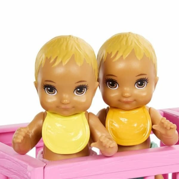 Babydukke med tilbehør Barbie The Twins' Room-Skipper Playset